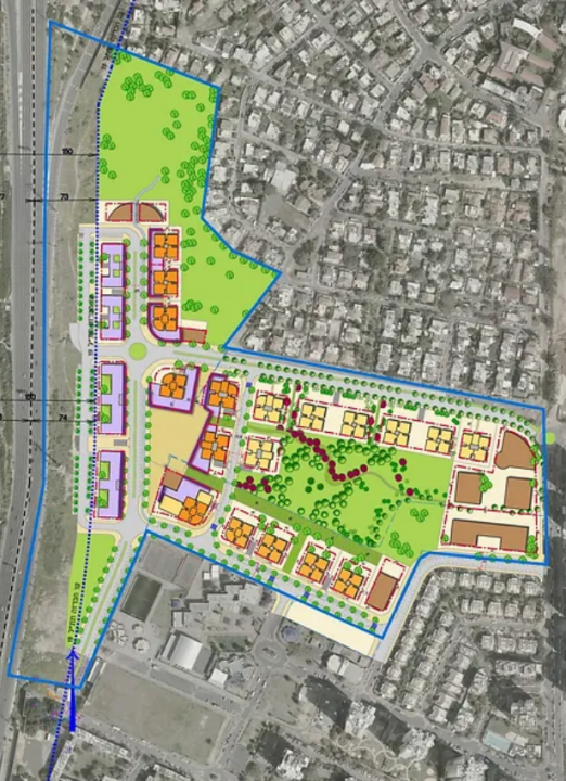 מפת תכנון המתחם החדש בכבעת שמואל